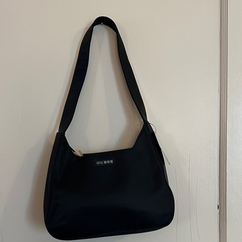 Vintage GUESS Elegant Black Shoulder Bag